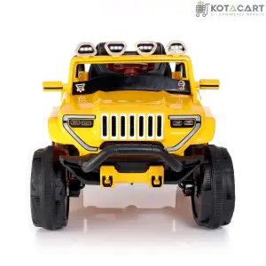 Jumbo-sized Ride-on Yellow 4x4 Battery Operated Bugatti Jeep for Kids | Same-Day Delivery in Delhi NCR