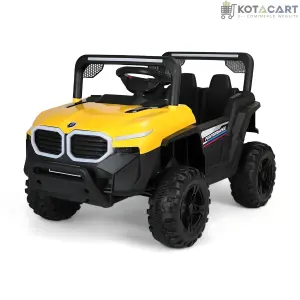 Battery-Operated Ride-on Jeep for Kids | Battery car For Kids | Suitable for Children Aged 2 to 5 Years - Yellow | Same-Day Delivery in Delhi NCR