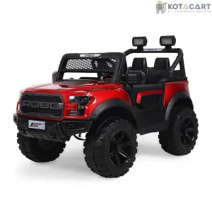 Battery Operated 4x4 Big Size Jeep 12V Battery Jeep Battery Operated Ride On -Red | Same-Day Delivery in Delhi NCR