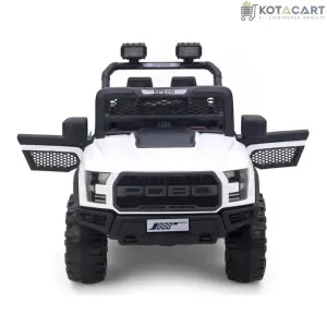 Battery Operated 4x4 Big Size Jeep 12V Battery Jeep Battery Operated Ride On -White | Same-Day Delivery in Delhi NCR