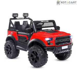 Battery Operated 4x4 Big Size Jeep 12V Battery Jeep Battery Operated Ride On -Red | Same-Day Delivery in Delhi NCR