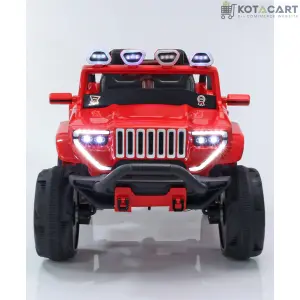 Jumbo-sized 12v 4 Wheel Drive Kids Electric Bugatti Jeep | Single Button start and 2 Point safety harness | Same-Day Delivery in Delhi NCR