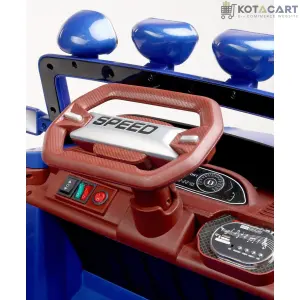 KotaCart 4x4 Bugatti Jeep for Kids with Remote Control | Button- Start Function | Same-Day Delivery in Delhi NCR