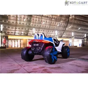 4x4 Big Wheels Electric Jeep in Blue and Red | Ride on Jeep | Same-Day Delivery in Delhi NCR