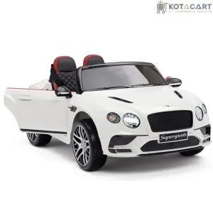 Licensed Bentley GT Super Sports Kids Car White | Same-Day Delivery in Delhi NCR