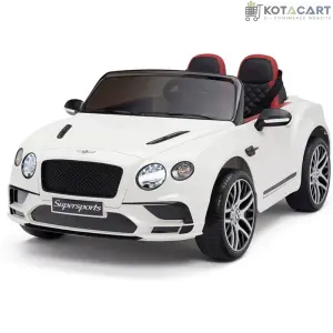 Licensed Bentley GT Super Sports Kids Car White | Same-Day Delivery in Delhi NCR