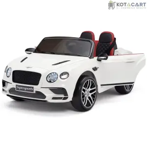 Licensed Bentley GT Super Sports Kids Car White | Same-Day Delivery in Delhi NCR