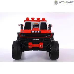 12V 4x4 Electric Blue Big Bdq 1200 Off road Jeep for Child | Music compatible | Spring Suspension & Seat Belt | Same-Day Delivery in Delhi NCR