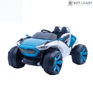 4x4 Big Wheels Electric Jeep in Blue and Red | Ride on Jeep | Same-Day Delivery in Delhi NCR