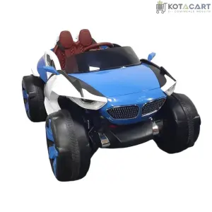 4x4 Big Wheels Electric Jeep in Blue and Red | Ride on Jeep | Same-Day Delivery in Delhi NCR