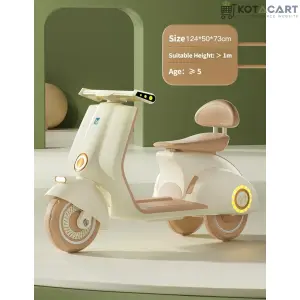 Kotacart | Vespa Matte Finish Kids Bike Kids scooter Battery Operated Ride On Scooty with remote | Same-Day Delivery in Delhi NCR