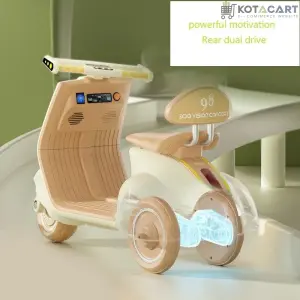 Kotacart | Vespa Matte Finish Kids Bike Kids scooter Battery Operated Ride On Scooty with remote | Same-Day Delivery in Delhi NCR