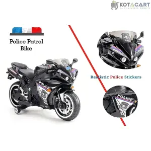 Ride-on Kids Rechargeable Police Bike | Same-Day Delivery in Delhi NCR