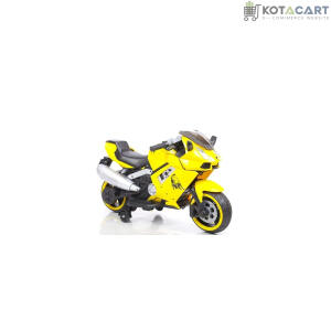 Rechargeable bike for kids| Battery operated bike for kids  12V Battery Operated Ride on Bike for Kids with Hand Race, Music and Lights in Wheels Suitable for Boy | Girls of Age 2 to 6 Years -Yellow | Same-Day Delivery in Delhi NCR