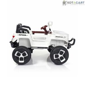 2023 4 Wheel Drive on 12v White Bugatti for Kids & Toddlers | Same-Day Delivery in Delhi NCR