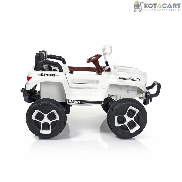 2023 4 Wheel Drive on 12v White Bugatti for Kids & Toddlers | Same-Day Delivery in Delhi NCR - Image 6