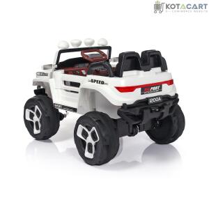 2023 4 Wheel Drive on 12v White Bugatti for Kids & Toddlers | Same-Day Delivery in Delhi NCR