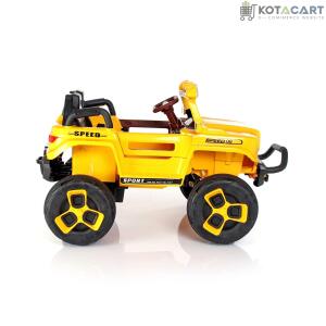 Jumbo-sized Ride-on Yellow 4x4 Battery Operated Bugatti Jeep for Kids | Same-Day Delivery in Delhi NCR