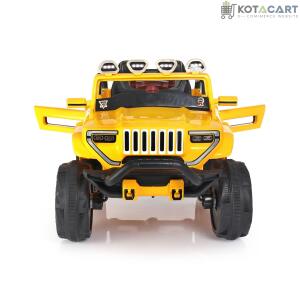 Jumbo-sized Ride-on Yellow 4x4 Battery Operated Bugatti Jeep for Kids | Same-Day Delivery in Delhi NCR