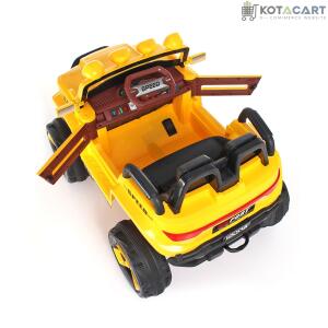 Jumbo-sized Ride-on Yellow 4x4 Battery Operated Bugatti Jeep for Kids | Same-Day Delivery in Delhi NCR