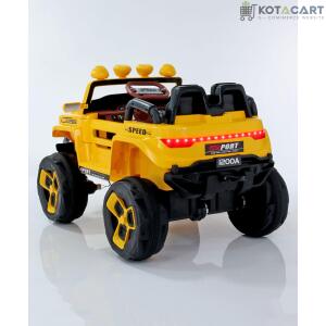 Jumbo-sized Ride-on Yellow 4x4 Battery Operated Bugatti Jeep for Kids | Same-Day Delivery in Delhi NCR