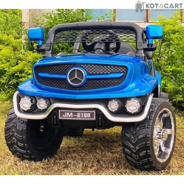 12V Battery Operated Blue Jeep Wrangler Shake 2 motor for Kids | Toy Ride on Car | Same-Day Delivery in Delhi NCR