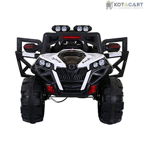 Electric Ride on for Kids with 12V Battery, Swing Option, Music System, Spring Suspension and Remote Control - Color White Age 2 to 7 Years | Same-Day Delivery in Delhi NCR - Image 3