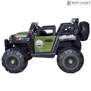 Electric Ride on for Kids | Battery Car For 1 to 7 Year Kids | Car For Kids with Swing Option, Music System, Spring Suspension and Remote Control- Green | Same-Day Delivery in Delhi NCR