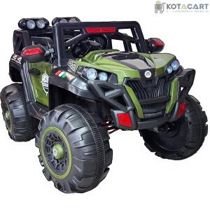 Electric Ride on for Kids | Battery Car For 1 to 7 Year Kids | Car For Kids with Swing Option, Music System, Spring Suspension and Remote Control- Green | Same-Day Delivery in Delhi NCR