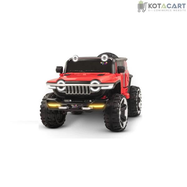 Rechargeable 4x4  Battery Operated Monster Jeep Ride On Kids Jeep with Light, Music, Rechargeable Battery Operated Jeep for Kids Drive (Red) Age 1 to 7 Years | Same-Day Delivery in Delhi NCR - Image 5