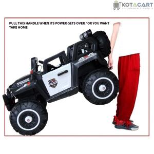 Electric Ride on for Kids | Battery Car For 1 to 7 Year Kids | Car For Kids with Swing Option, Music System, Spring Suspension and Remote Control- Black | Same-Day Delivery in Delhi NCR