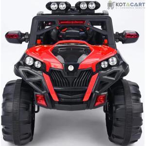 Electric Ride on for Kids | Battery Car For 1 to 7 Year Kids | Car For Kids with Swing Option, Music System, Spring Suspension and Remote Control- Red | Same-Day Delivery in Delhi NCR