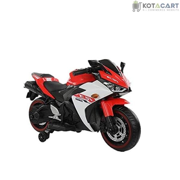 Battery Operated Bike For Kids| R3 Mountain Battery Operated Ride On Motor Bike for Kids, 2 to 7 Years, Red & White | Same-Day Delivery in Delhi NCR