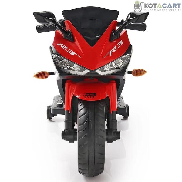 Battery Operated Bike For Kids| R3 Mountain Battery Operated Ride On Motor Bike for Kids, 2 to 7 Years, Red & White | Same-Day Delivery in Delhi NCR - Image 3