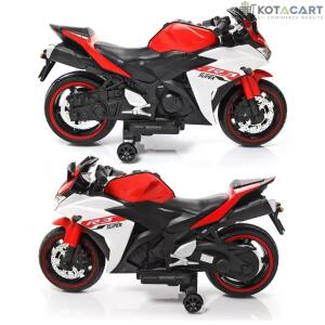 Battery Operated Bike For Kids| R3 Mountain Battery Operated Ride On Motor Bike for Kids, 2 to 7 Years, Red & White | Same-Day Delivery in Delhi NCR