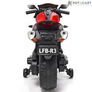 Battery Operated Bike For Kids| R3 Mountain Battery Operated Ride On Motor Bike for Kids, 2 to 7 Years, Red & White | Same-Day Delivery in Delhi NCR