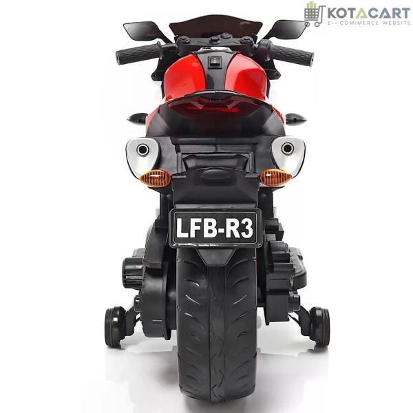 Battery Operated Bike For Kids| R3 Mountain Battery Operated Ride On Motor Bike for Kids, 2 to 7 Years, Red & White | Same-Day Delivery in Delhi NCR - Image 10