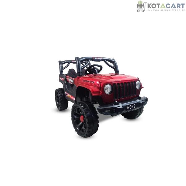 Battery Operated Car For Kids |Electric Ride on Jeep for Kids with Music, Led Lights, Swing, Bluetooth Remote and 12V Battery Operated Car for 1 to 4 Years Children to Drive (Metallic Red) | Same-Day Delivery in Delhi NCR - Image 2