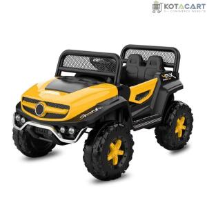 Battery Operated Ride on Jeep for Kids with Music, Lights and Swing- Electric Remote Control Ride on Jeep for Children to Drive of Age 1 to 6 Years-Yellow | Same-Day Delivery in Delhi NCR