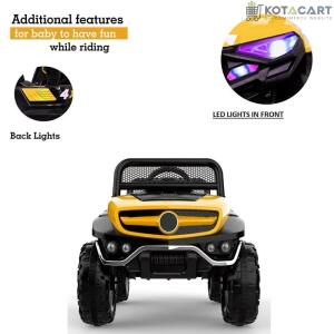 Battery Operated Ride on Jeep for Kids with Music, Lights and Swing- Electric Remote Control Ride on Jeep for Children to Drive of Age 1 to 6 Years-Yellow | Same-Day Delivery in Delhi NCR