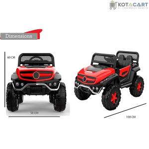 Battery Operated Ride on Jeep for Kids with Music, Lights and Swing- Electric Remote Control Ride on Jeep for Children to Drive of Age 1 to 6 Years-Matelic Red | Same-Day Delivery in Delhi NCR