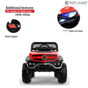 Battery Operated Ride on Jeep for Kids with Music, Lights and Swing- Electric Remote Control Ride on Jeep for Children to Drive of Age 1 to 6 Years-Matelic Red | Same-Day Delivery in Delhi NCR