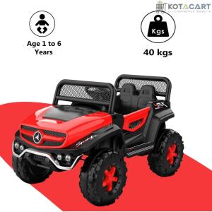 Battery Operated Ride on Jeep for Kids with Music, Lights and Swing- Electric Remote Control Ride on Jeep for Children to Drive of Age 1 to 6 Years-Matelic Red | Same-Day Delivery in Delhi NCR