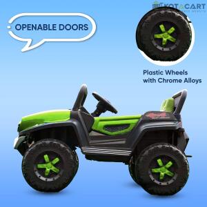 Battery Operated Ride on Jeep for Kids with Music, Lights and Swing- Electric Remote Control Ride on Jeep for Children to Drive of Age 1 to 6 Years-Green | Same-Day Delivery in Delhi NCR