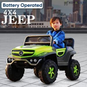 Battery Operated Ride on Jeep for Kids with Music, Lights and Swing- Electric Remote Control Ride on Jeep for Children to Drive of Age 1 to 6 Years-Green | Same-Day Delivery in Delhi NCR