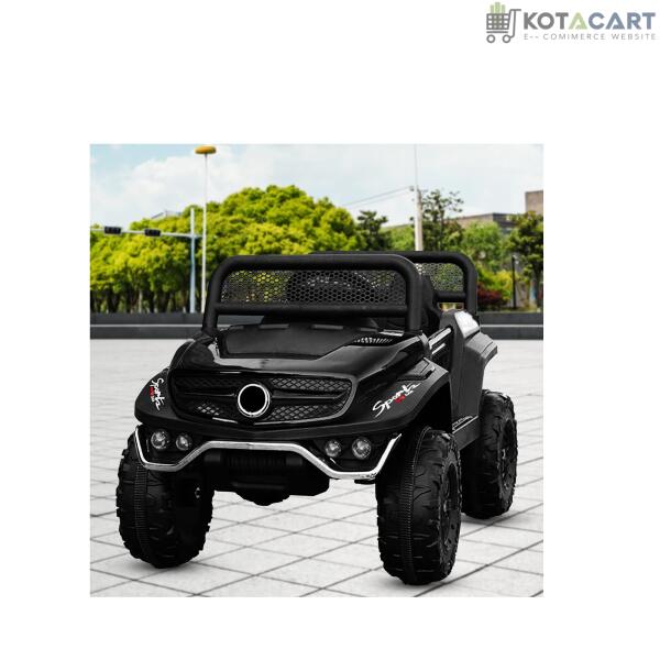 Battery Operated Ride on Jeep for Kids with Music, Lights and Swing- Electric Remote Control Ride on Jeep for Children to Drive of Age 1 to 6 Years- Black | Same-Day Delivery in Delhi NCR - Image 2