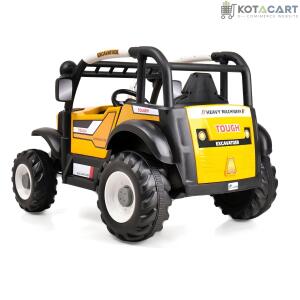 Battery Car for kids | Electric Ride-On Tractor Featuring Dual Control, Aged 2-9-Yellow | Same-Day Delivery in Delhi NCR