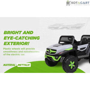 Battery Operated Ride on Jeep for Kids with Music, Lights and Swing- Electric Remote Control Ride on Jeep for Children to Drive of Age 1 to 6 Years-Multi White | Same-Day Delivery in Delhi NCR