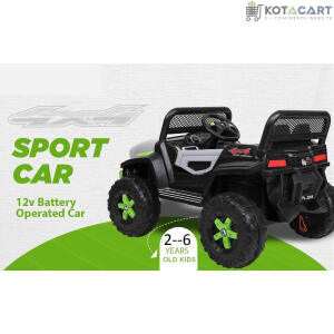 Battery Operated Ride on Jeep for Kids with Music, Lights and Swing- Electric Remote Control Ride on Jeep for Children to Drive of Age 1 to 6 Years-Multi White | Same-Day Delivery in Delhi NCR