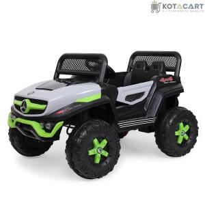 Battery Operated Ride on Jeep for Kids with Music, Lights and Swing- Electric Remote Control Ride on Jeep for Children to Drive of Age 1 to 6 Years-Multi White | Same-Day Delivery in Delhi NCR